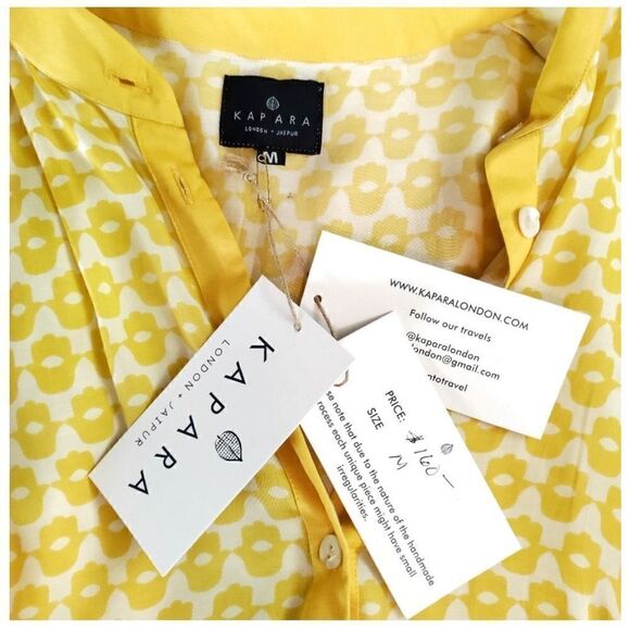 KAPARA LONDON HASMA PRINT BEACH SHIRT COVER UP SIZE M NEW WITH TAGS - Picture 5 of 9